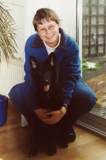 Met Anita voor het raam (11,5 wk)